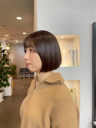 ショート DIFINOaoyama所属・🎧ayaka/ボブ /透明感カラー 🩵のヘアスタイル