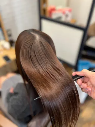 セミロング Salowin銀座suite店所属・美髪縮毛矯正/髪質 改善カラー/寺倉海人のヘアスタイル