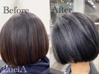 ロング ヘアアレンジ カラー LuciA/エクステ カラーのヘアスタイル