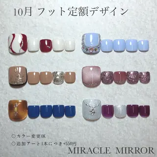 ネイル ミラクルミラー 町野のネイルデザイン