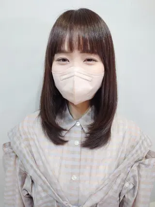 ミディアム ブリーチ／ 髪質改善／ＲＹＯのヘアスタイル