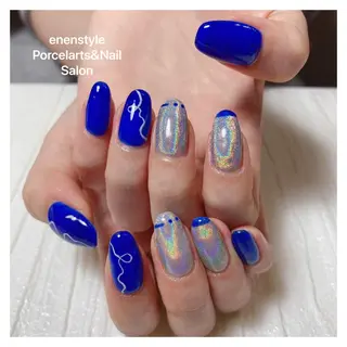 ミディアム ネイル 👑enen style👑のネイルデザイン