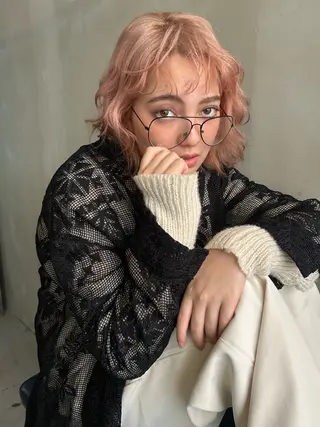 ショート カラー ショート/ボブ専門 宮脇美奈/南船場のヘアスタイル