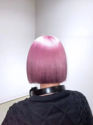 ショート カラー ブリーチ×レイヤー ×エクステ💫ひかるのヘアスタイル