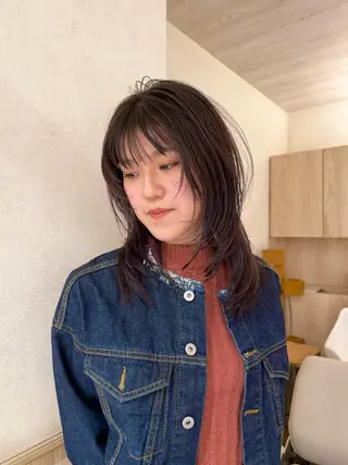 セミロング 🧶透明感カラー/ Yuzu/ベージュ♡のヘアスタイル