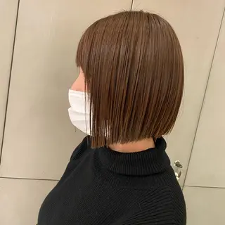 ショート カラー ｱｵﾇﾏﾐﾕ☁️ /ボブ/ハイトーン/のヘアスタイル