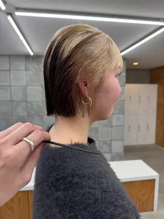 ショート カラー デザイン/レイヤー Kaito🐩/栄のヘアスタイル