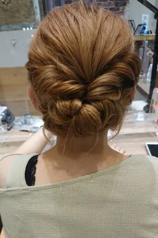ミディアム ヘアアレンジ 遠藤 恭子のヘアスタイル