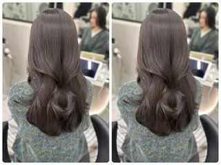 セミロング カラー ✨韓国レイヤー/ハッ シュ/✨山下　遥のヘアスタイル