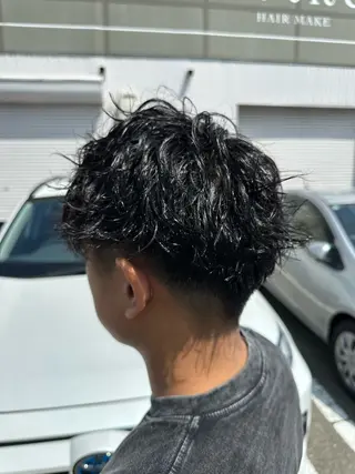 パーマ メンズ arika オケシ　リョウダイのヘアスタイル