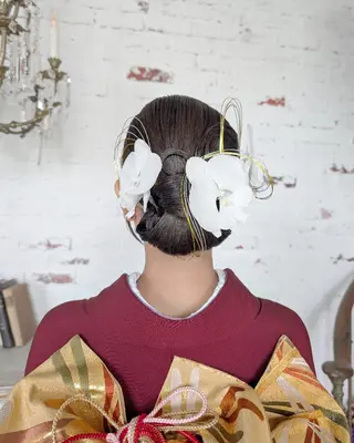 ヘアアレンジ セミロング ブランシェ勝川南口店 石原 あゆみのマツエク・マツパデザイン