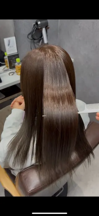 セミロング カラー 藤田 陽菜乃のヘアスタイル