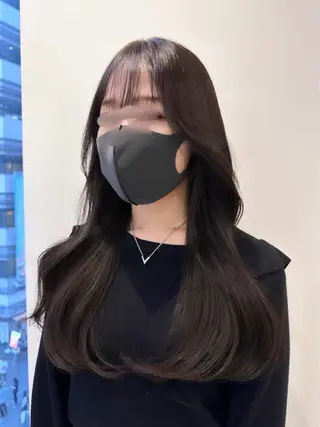 ロング 韓国ヘア 🇰🇷 RUKA 🩵🤍のヘアスタイル