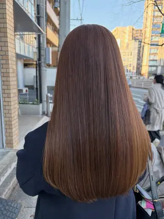 ロング カラー 井手 素子のヘアスタイル