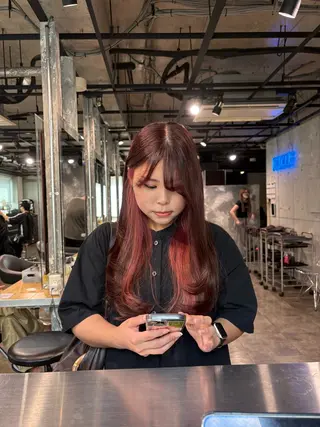 カラー 透明感ベージュ🤎 ナチュラルレイヤーのヘアスタイル