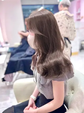 ロング 韓国/縮毛矯正/ カンタのヘアスタイル