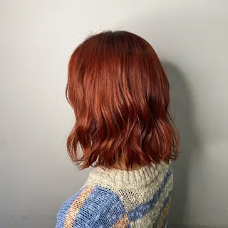 ミディアム カラー 酸スト/フェザー パーマ/三谷海斗のヘアスタイル