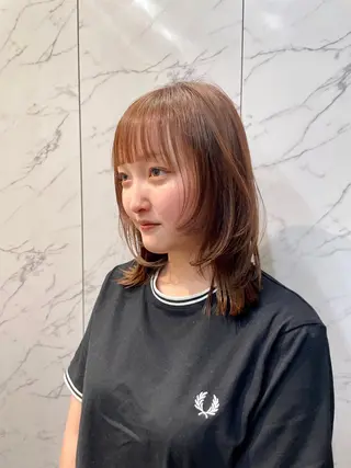 ミディアム miu /透明感カラーのヘアスタイル