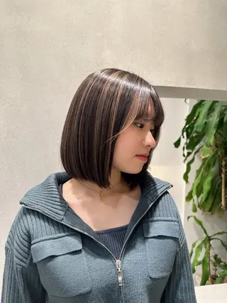 ミディアム カラー octo所属・梅澤 杏菜のヘアスタイル