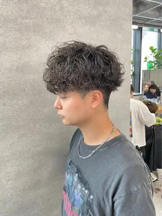 ミディアム パーマ メンズ 🔥メンズ特化🔥 藍斗のヘアスタイル