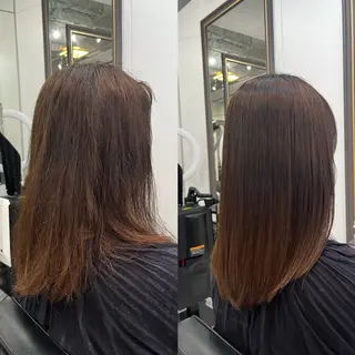 セミロング カラー ⠀ 那月のヘアスタイル