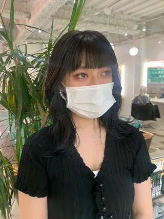 セミロング カラー 🧨ブリーチー×ボブ レイヤー💎じゅえるのヘアスタイル