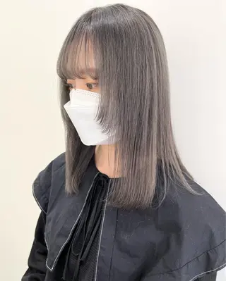 ミディアム カラー 長谷川 未來のヘアスタイル