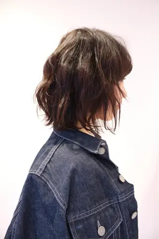 ミディアム カラー 湯浅 了一のヘアスタイル