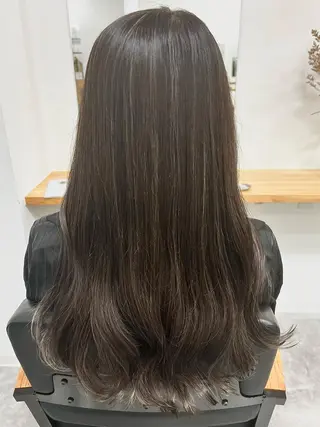 セミロング 透明感/ ハイライト/竹中涼のヘアスタイル
