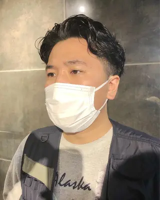 パーマ ヘアアレンジ メンズ ainico+所属・メンズ特化✂️栗原 侑也のヘアスタイル