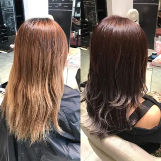 セミロング カラー ヘアアレンジ Re:ta KANZOのヘアスタイル