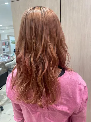 ロング カラー ヘアアレンジ 韓国ヘアメイク🎀/ 縮毛矯正✨山本媛香のヘアスタイル