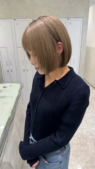 ショート カラー SALOWIN札幌大通り所属・札幌ブリーチカラー/ ダブルカラー/ドイのヘアスタイル