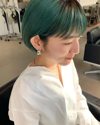ショート カラー ANY／SUE 千葉パーマのヘアスタイル