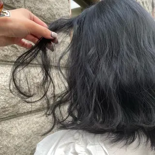 セミロング カラー シールエクステ特化 ハイトーン、NANAのヘアスタイル