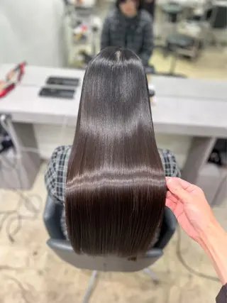 ロング 【ヤバ髪から美髪へ】 縮毛矯正特化アチワのヘアスタイル