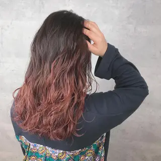 ロング カラー アンダーバーホワイト_WHITE所属・_WHITE芝本 賢吾【天王寺店】のヘアスタイル