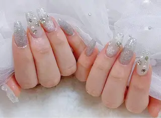 ネイル 長さだし/持込/ ins風ネイル/Umのネイルデザイン