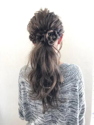 ロング ヘアアレンジ Asian Hair &Eyebrowのヘアスタイル