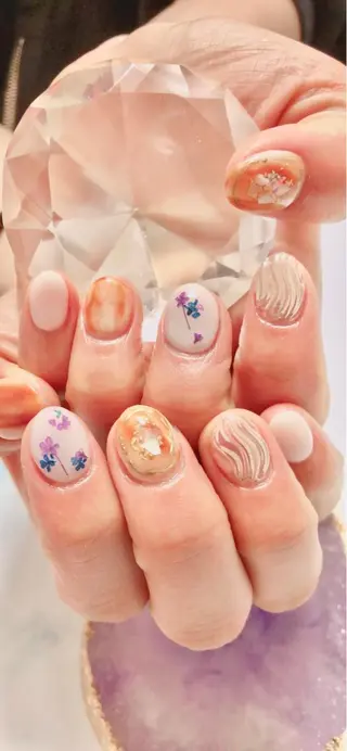 ショート カラー キッズ ネイル マツエク・マツパ 💎ビューティサロン 湘南　RIRAN💎のネイルデザイン