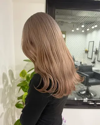 セミロング カラー coco ハルヒのヘアスタイル