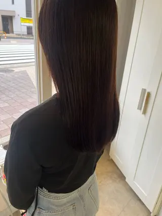 ミディアム カラー 暗髪ツヤ感カラー🌼 いしいゆうこのヘアスタイル