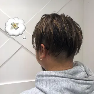 ショート カラー メンズ 🌺ウルフカット職人 新垣渚🐺のヘアスタイル