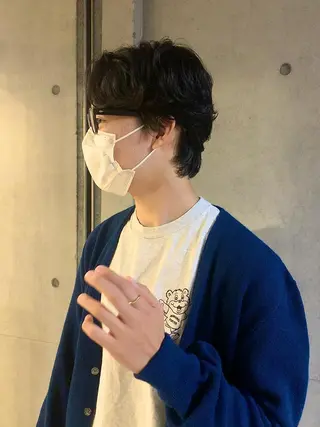 パーマ メンズ NERO 眞下秋歩のヘアスタイル