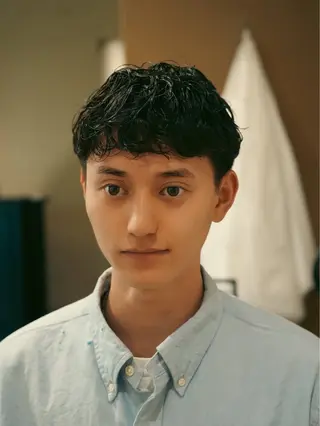 ショート パーマ メンズ メンズカット募集中 いわたもえのヘアスタイル