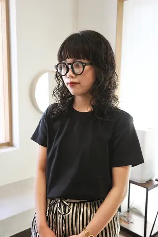 ミディアム パーマ ミディアムパーマ /癖毛パーマのヘアスタイル