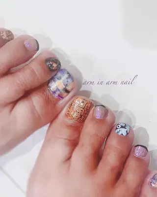 ネイル arm in arm ︎✿Yamamotoのマツエク・マツパデザイン