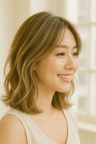 ミディアム カラー ヘアアレンジ HOME所属・ウツミ ケイタのヘアスタイル
