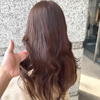 ロング カラー ヘアアレンジ ブリーチなしカラー /ベージュ/安形翔のヘアスタイル