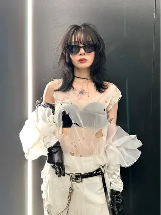 ミディアム Piaコータロー ハイトーン&‪ボブのヘアスタイル